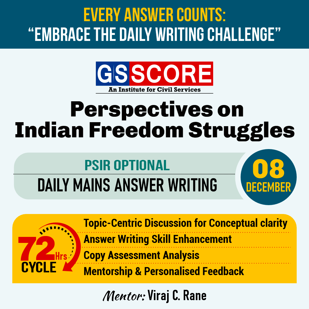 Psir Optional Perspectives On Indian Freedom Struggles By Viraj C