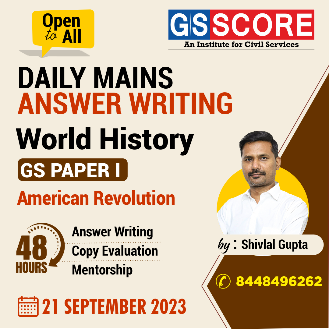 World History (American Revolution) by Shivlal Gupta