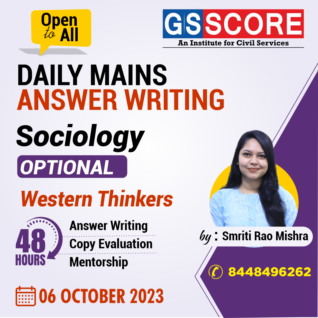 Sociology Optional (Western Thinkers) by Smriti Rao Mishra