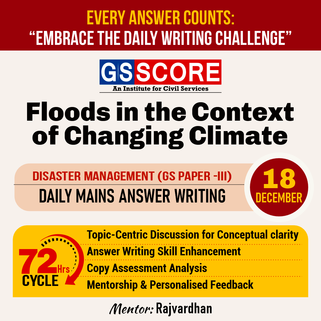 Disaster Management (Floods in the context of changing climate) by Rajvardhan