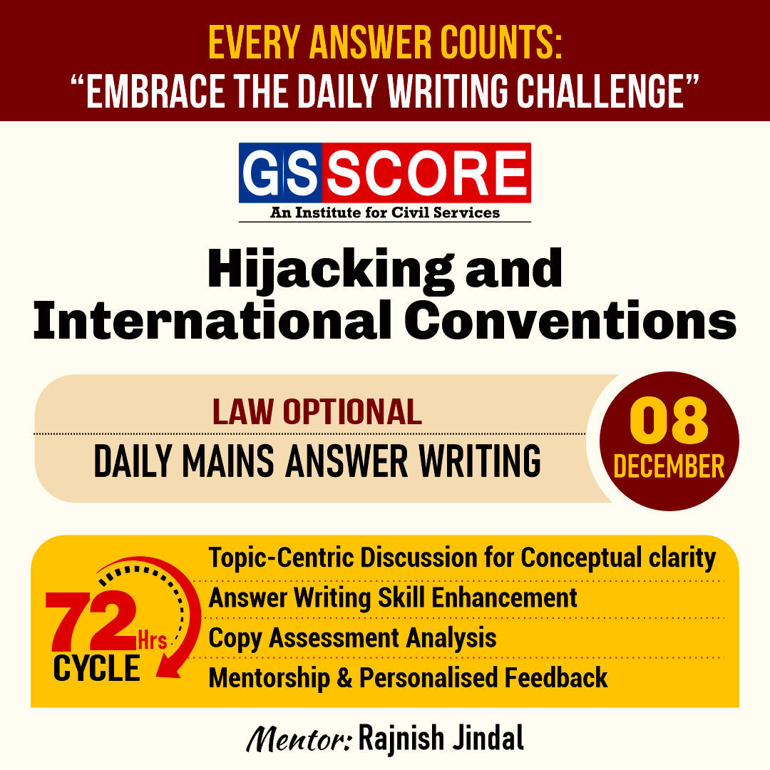 Law Optional (Hijacking and International Conventions) by Rajnish Jindal
