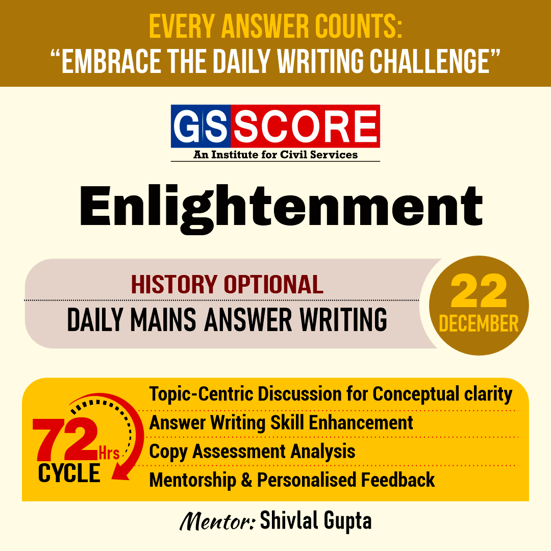 History Optional (Enlightenment) by Shivlal Gupta