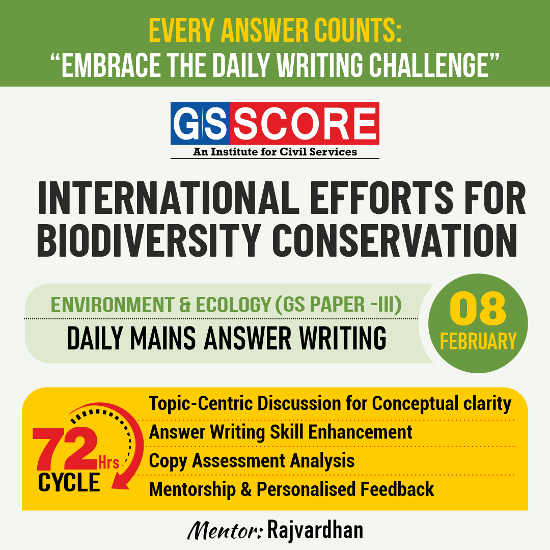 Environment & Ecology (International Efforts for Biodiversity Conservation) by Rajvardhan