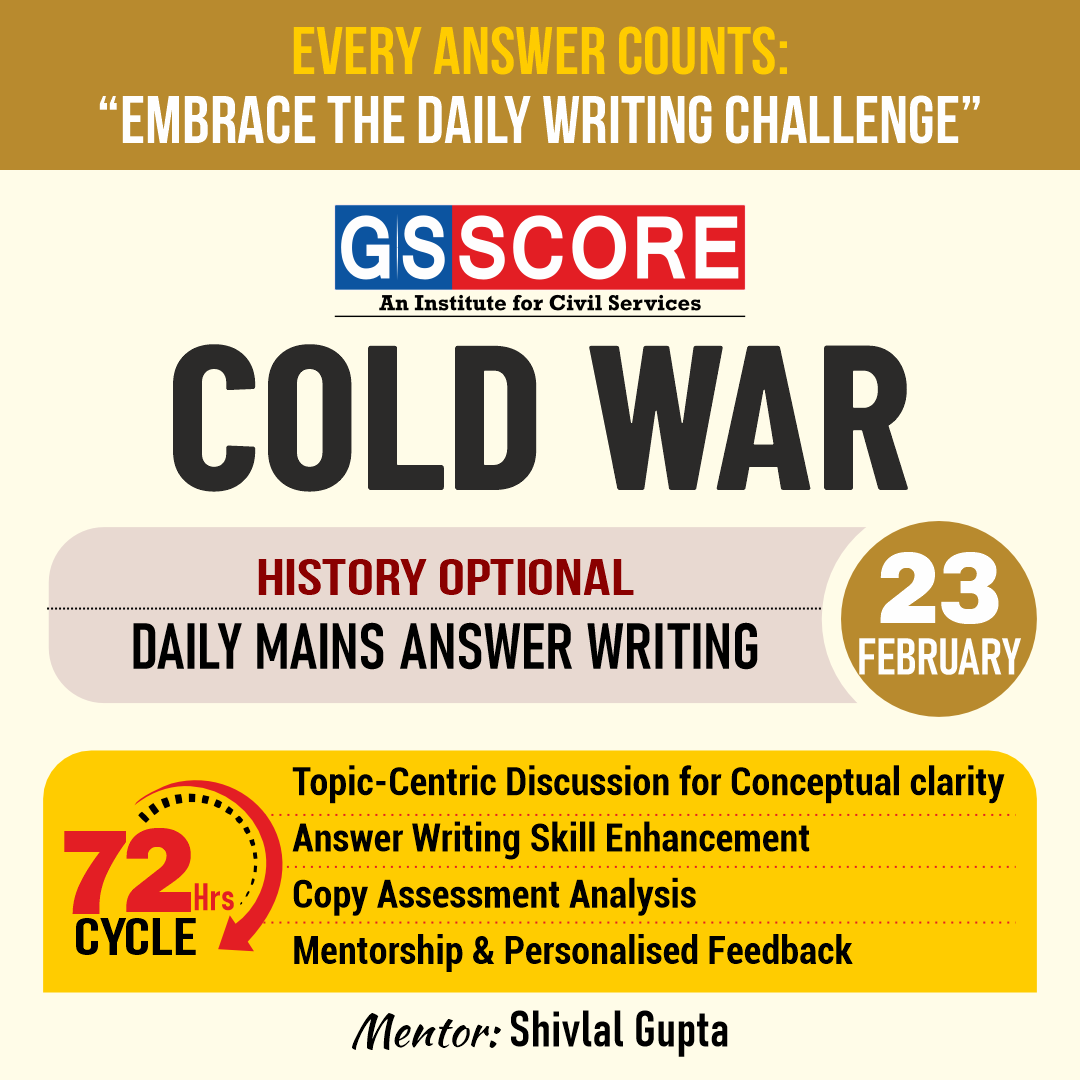 History Optional (Cold war) by Shivlal Gupta