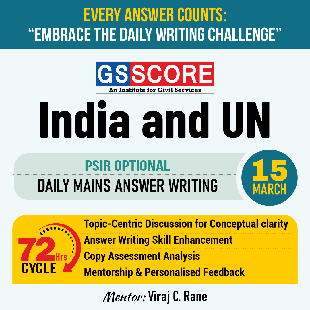 GS Score UPSC IAS Mains Daily Free Answer Writing Practice Optional ...