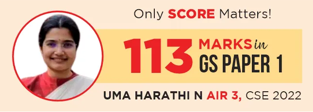 Uma Harathi's Performance in GS Paper 1