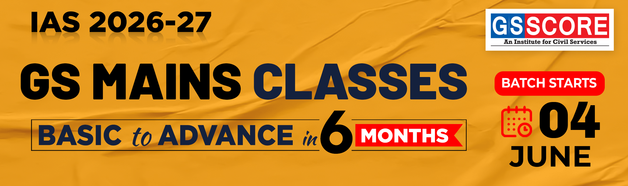 GS SCORE COURSE