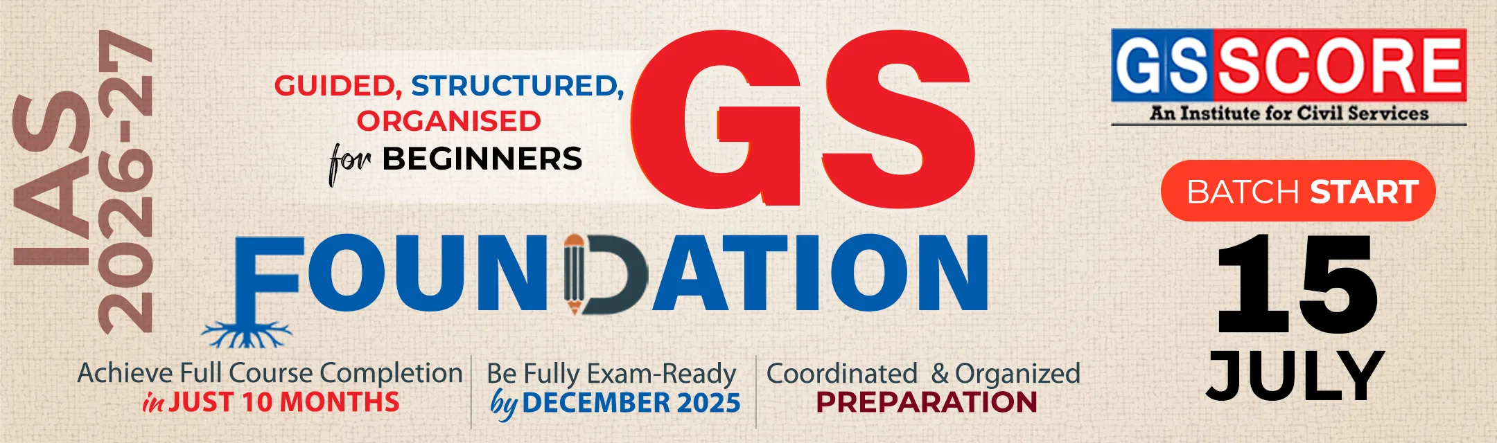 GS SCORE COURSE