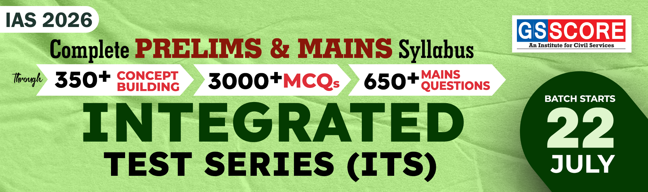 GS SCORE COURSE