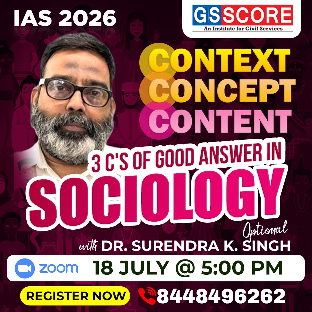 Content, Concept & Content - 3 C's of Good Answer in Sociology Optional with Dr. Surendra K. Singh