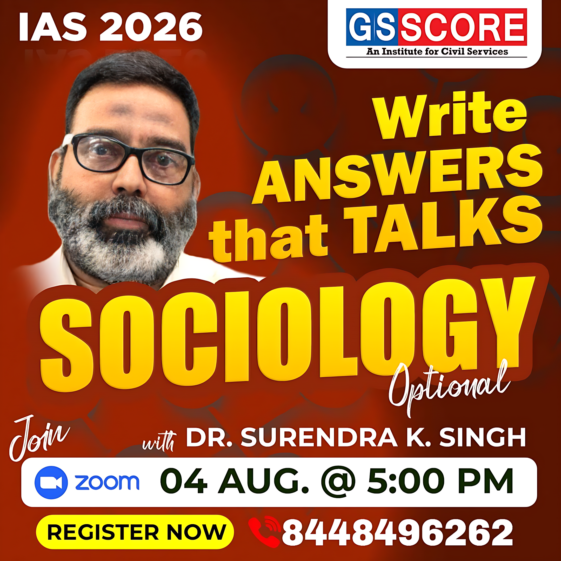 Write ANSWERS that TALK SOCIOLOGY with Dr. Surendra K. Singh