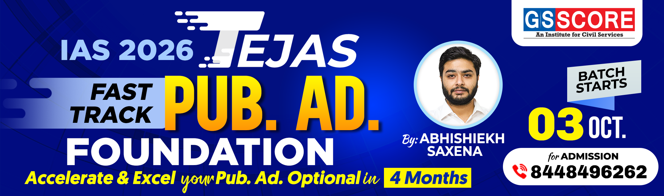 TEJAS Public Administration Foundation for UPSC 2026-27