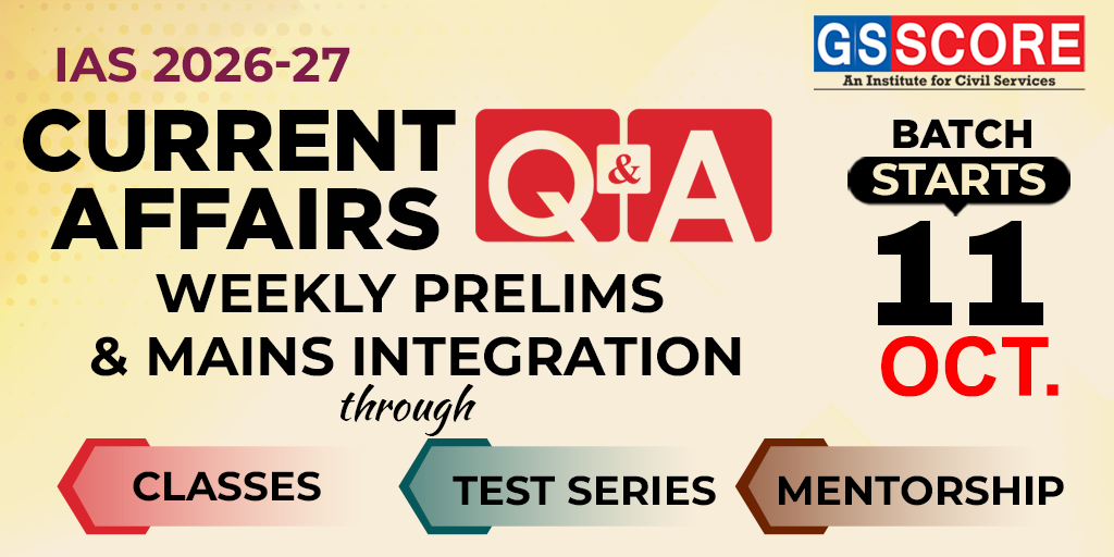 Current Affairs Q&A for IAS 2026-27