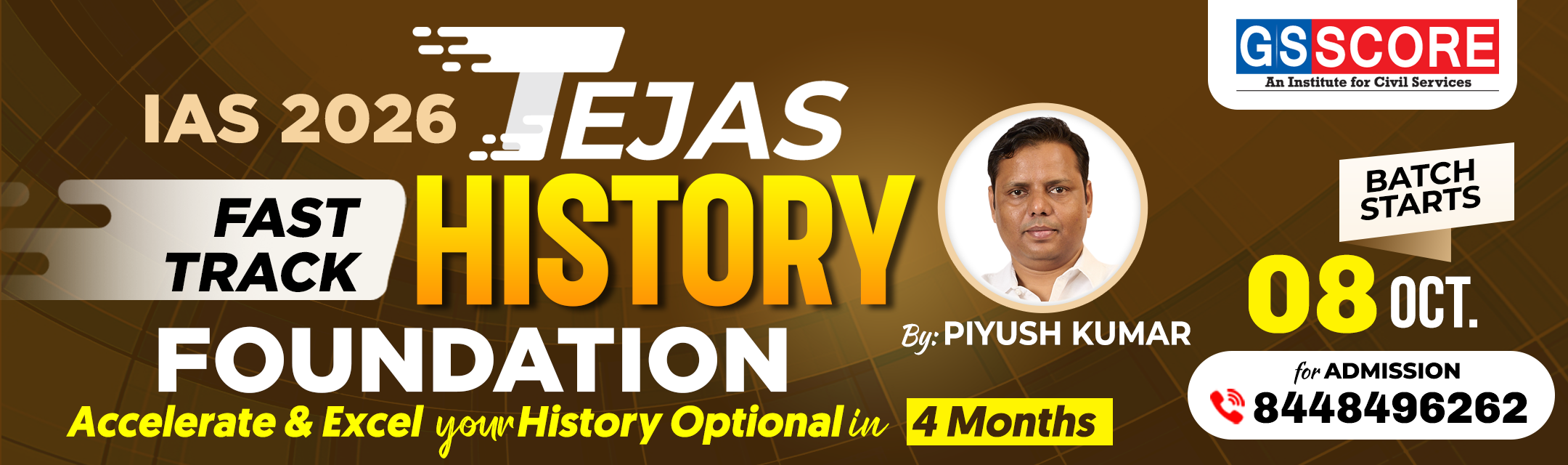 TEJAS History Optional Foundation for UPSC 2026-27