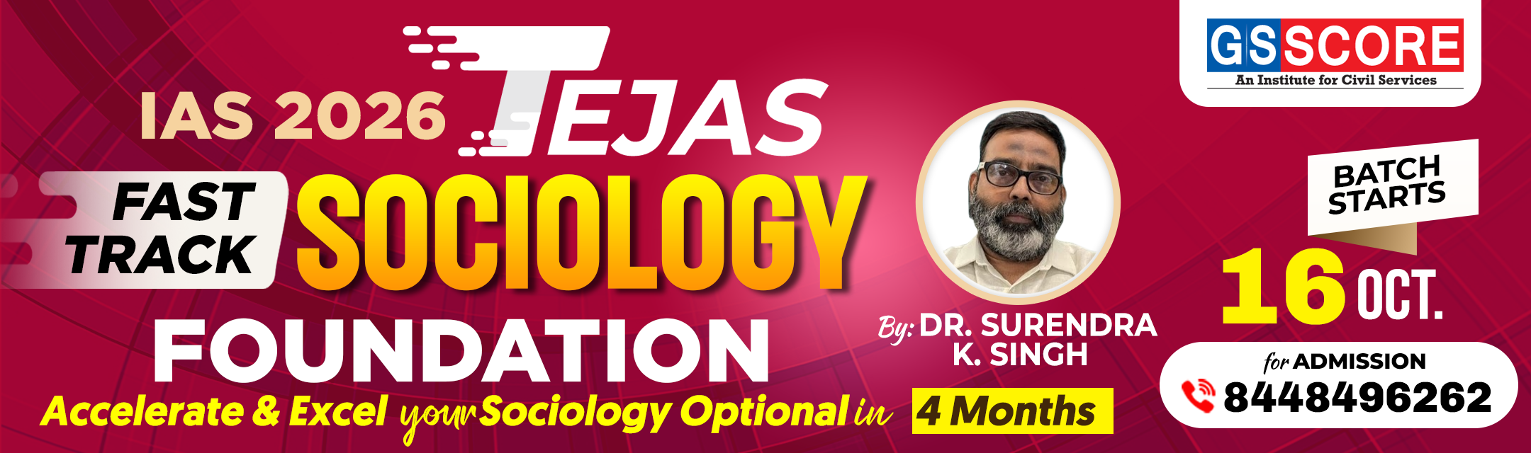 TEJAS Sociology Optional Foundation for UPSC 2026-27