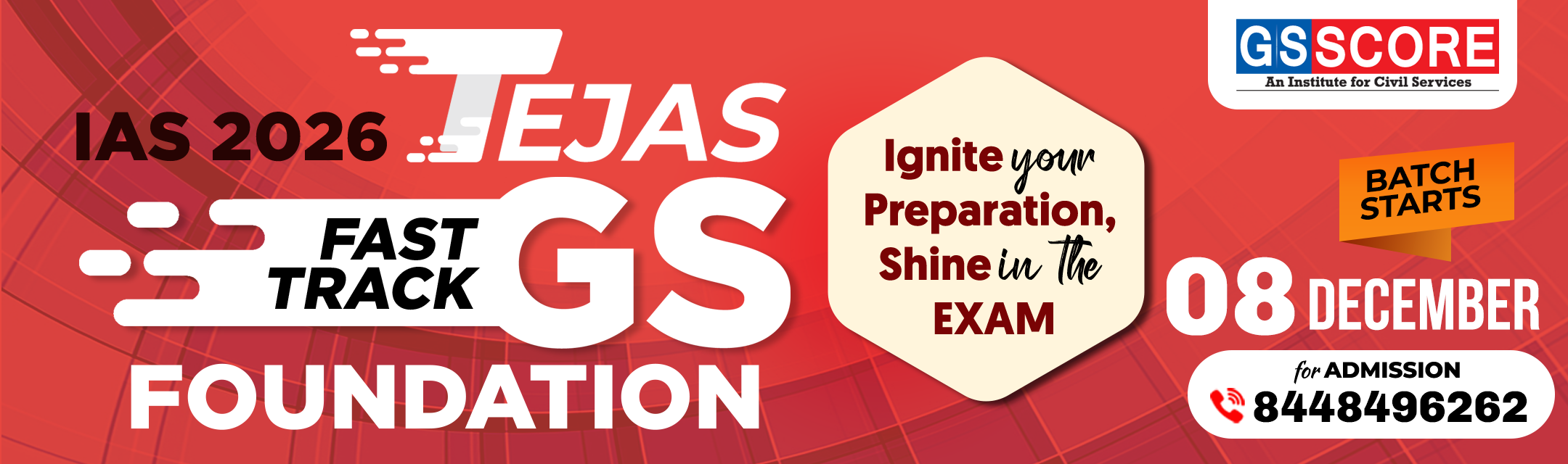 TEJAS – Fast Track GS Foundation for IAS 2026