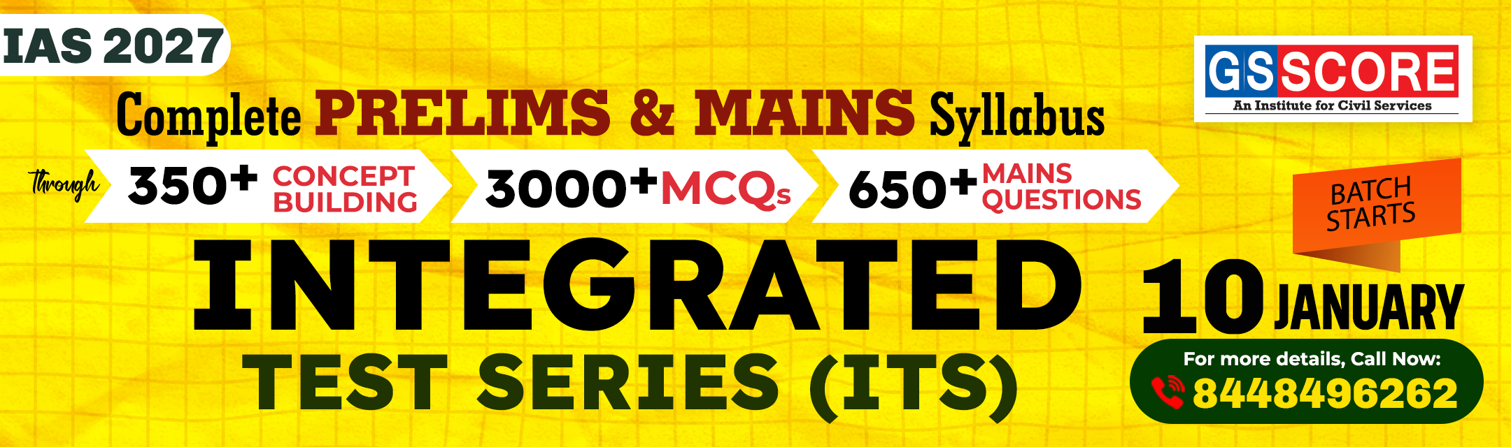 Integrated Test Series (ITS) for UPSC 2027-28