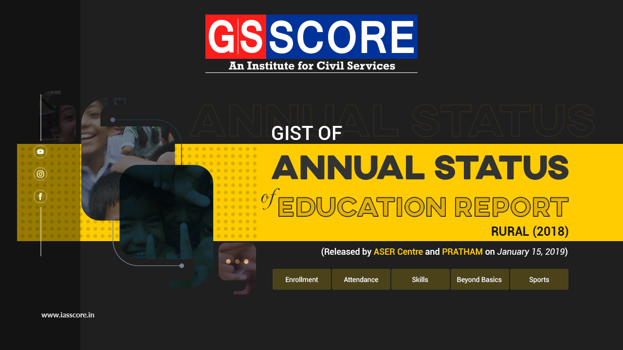 “annual Status Of Education Report Rural 2018” Gs Score