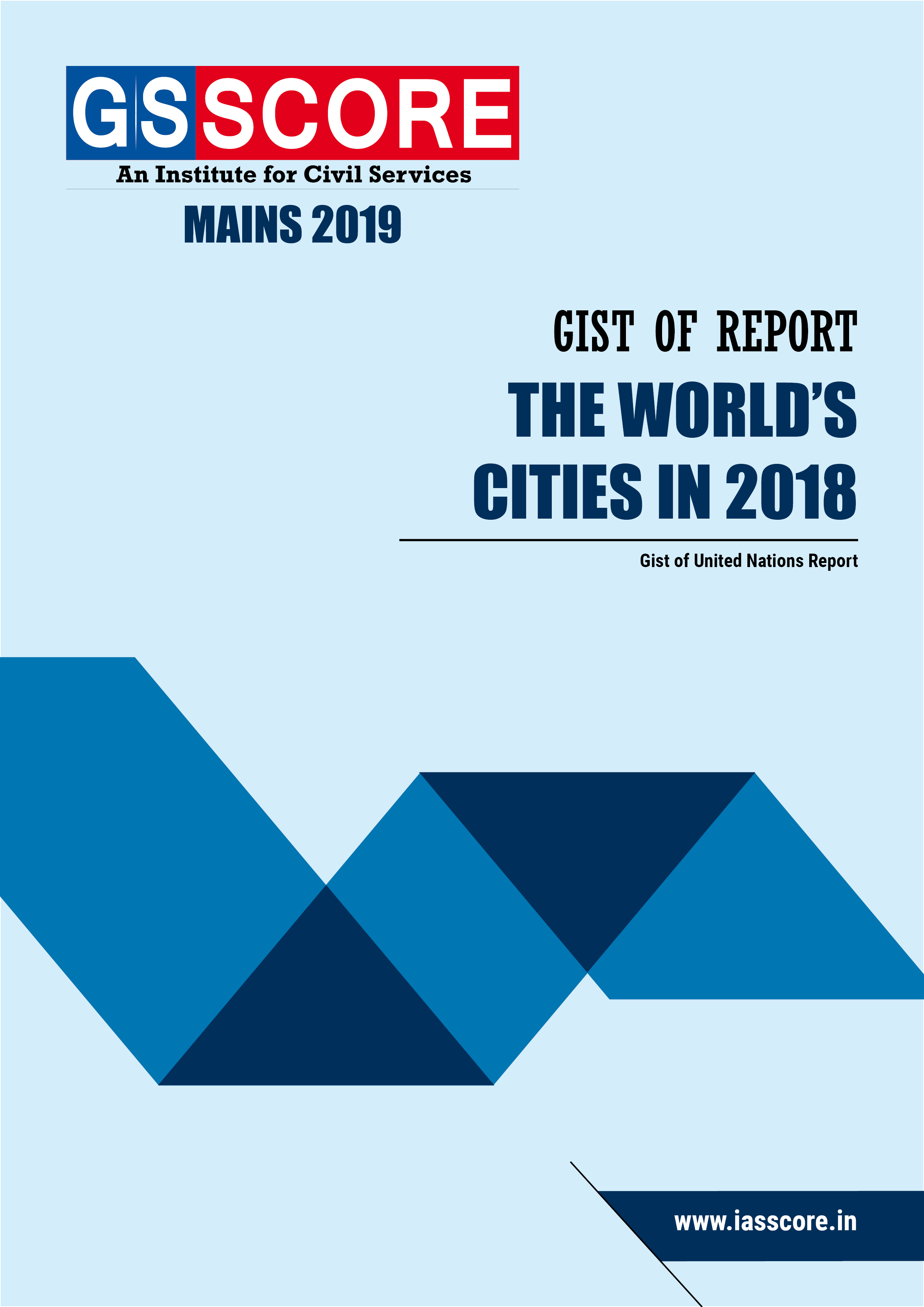 Gist of Report on “The World’s Cities in 2018”
