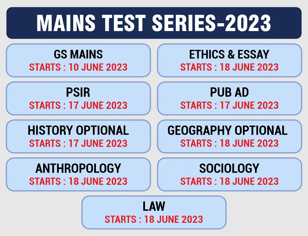 mains test series 2023