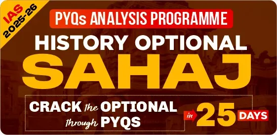 IAS 2025: History Optional SAHAJ: PYQ Analysis Programme