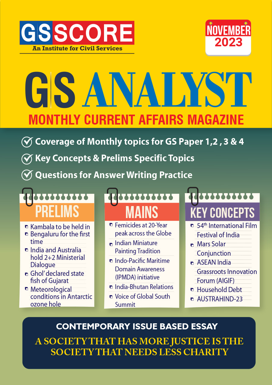 Monthly Current Affairs: November 2023 (GS Analyst)