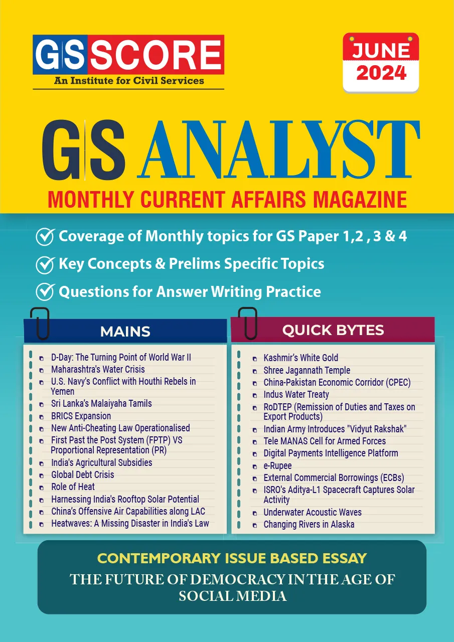 Monthly Current Affairs: June 2024 (GS Analyst)