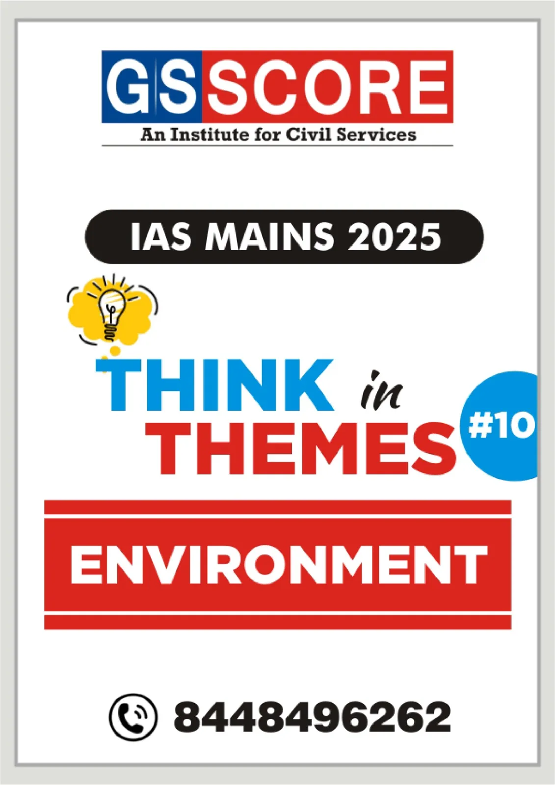 IAS MAINS 2025: Think in Theme - 10_ENVIRONMENT