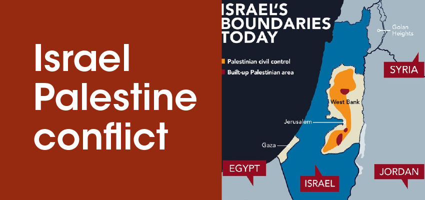 Israel Palestine conflict  (geographical point of view)