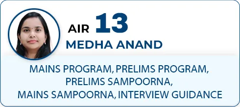 MEDHA ANAND,AIR-13
