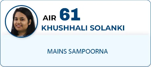 KHUSHHALI SOLANKI,AIR-61