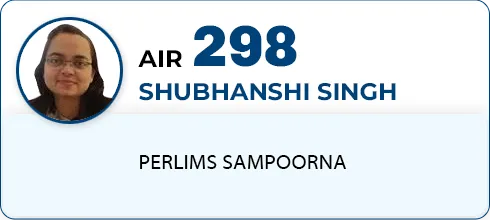 SHUBHANSHI SINGH,AIR-298